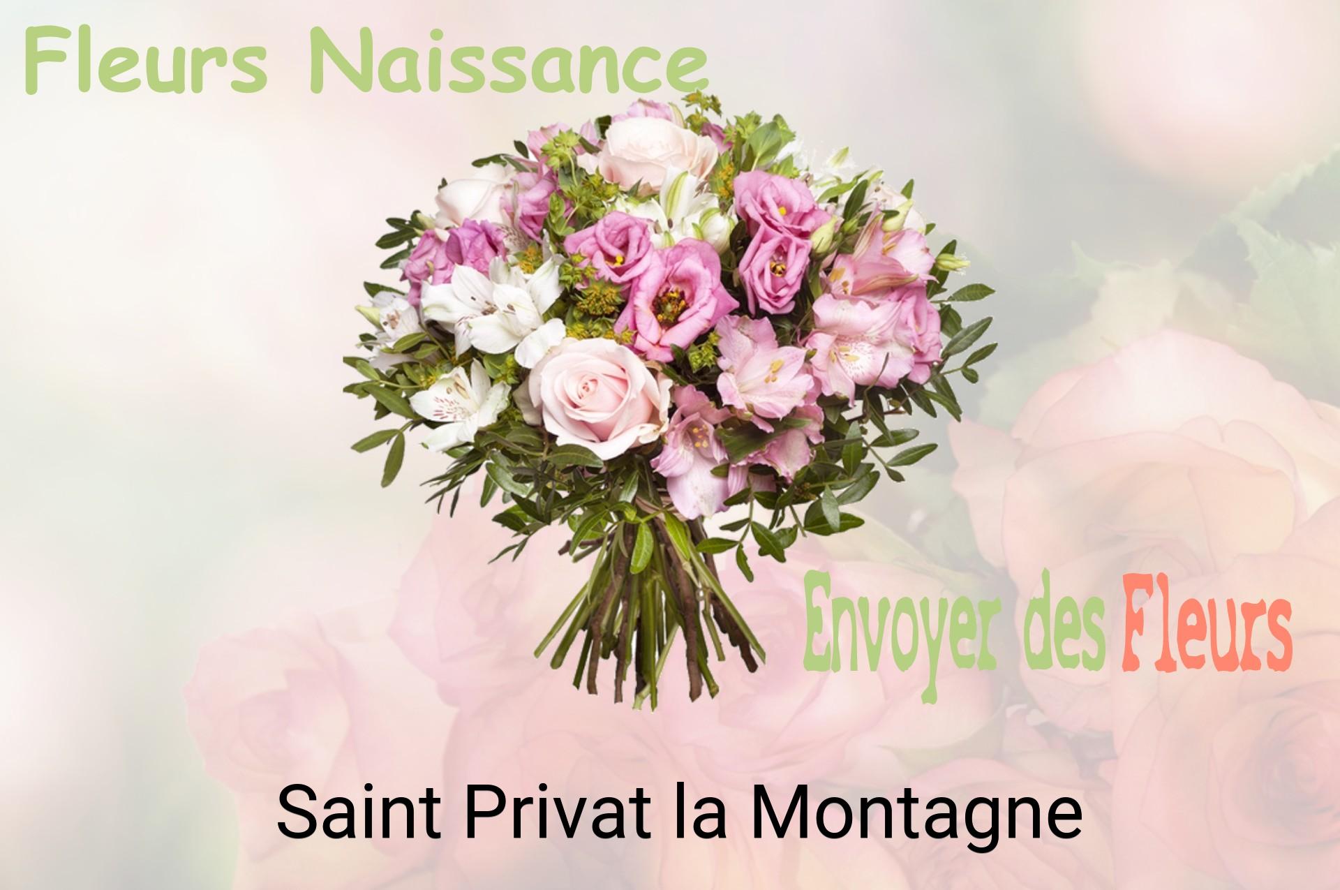 Bouquet de fleurs de naissance livré à Saint-Privat-la-Montagne